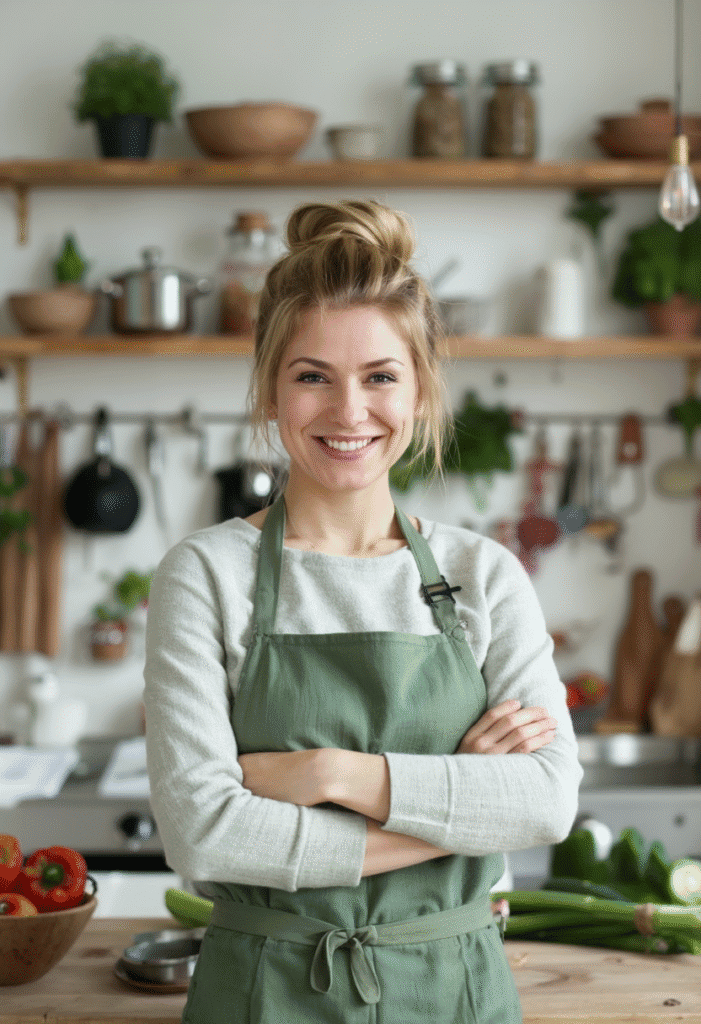 Elsie Graham in the kitchen