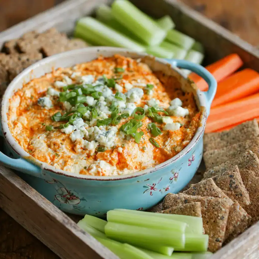 Cottage cheese dip with veggie dippers