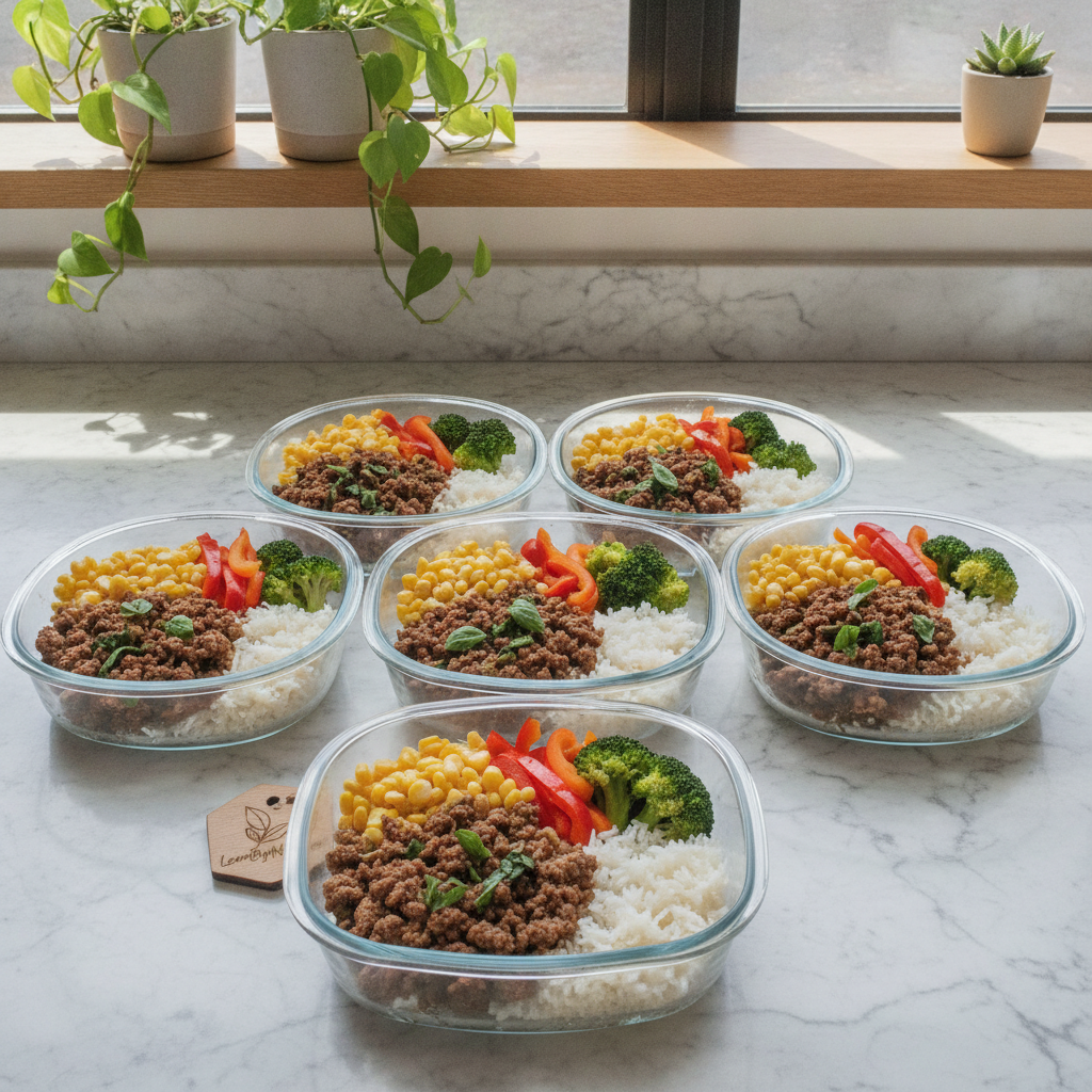 Easy Ground Beef Meal Prep Bowls
