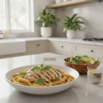 high protein chicken pasta