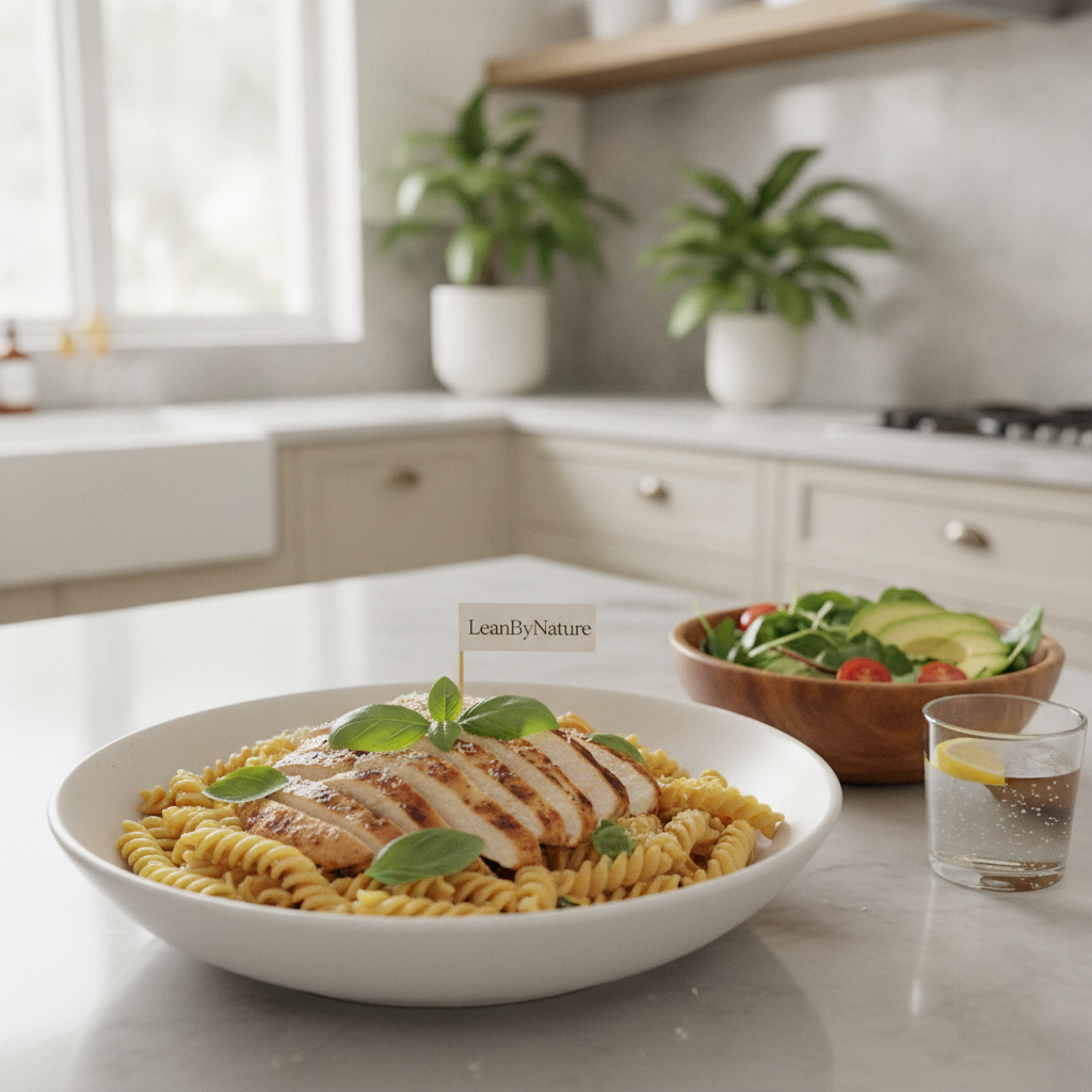 high protein chicken pasta