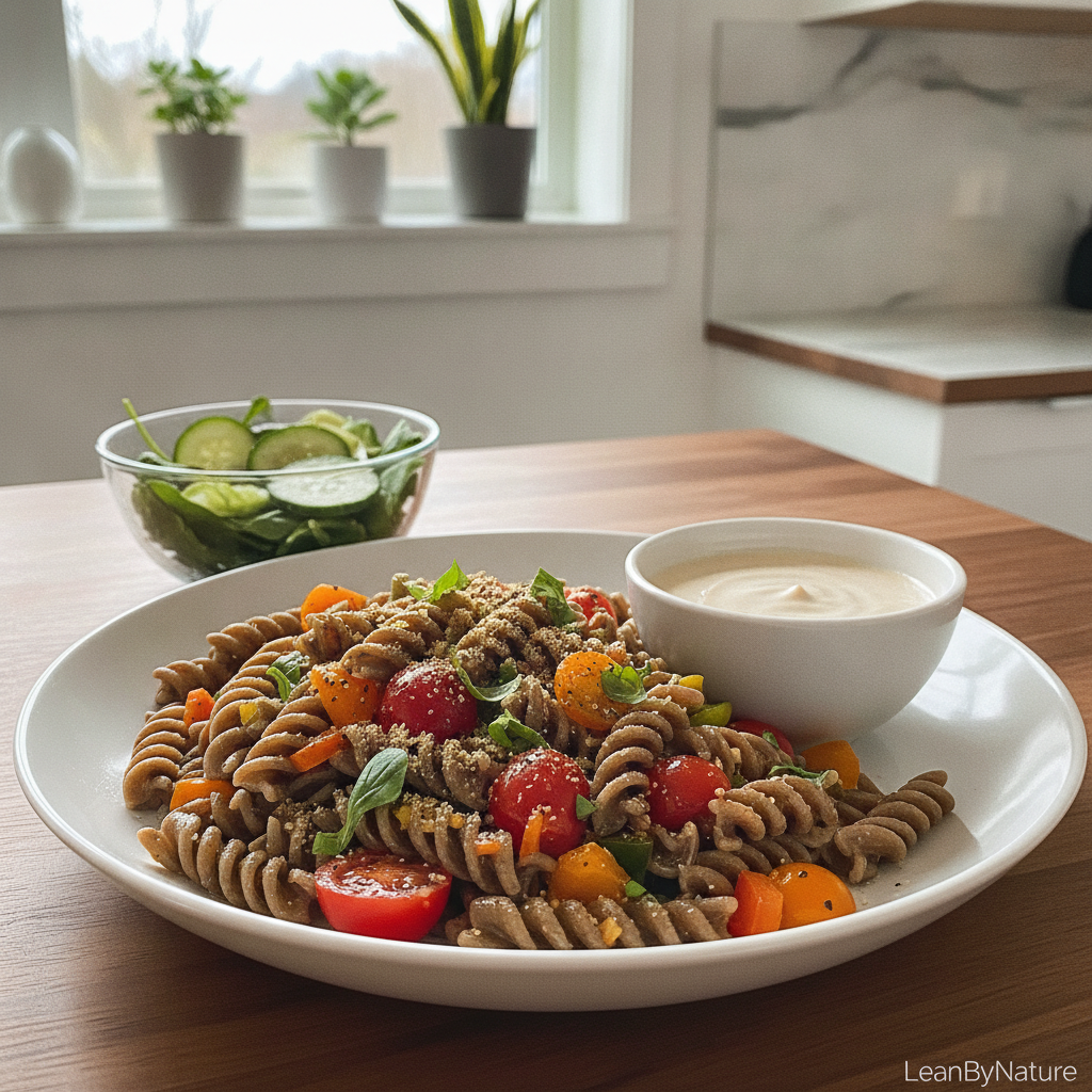high protein pasta dinner