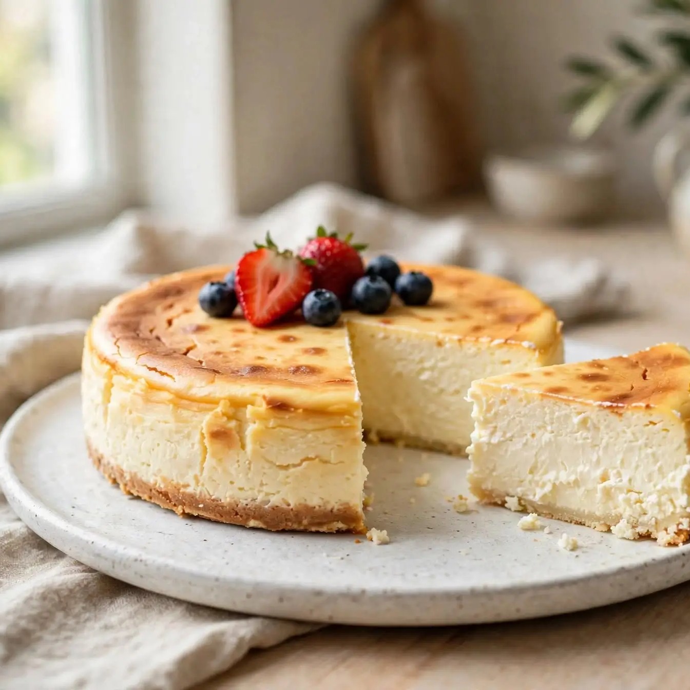 cottage-cheese-protein-cheesecake-2 cottage cheese protein cheesecake 2
